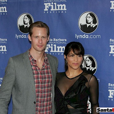 Alexander Skarsgård and Paula Patton at the Santa Barbara International Film Festival - January 24, 2013